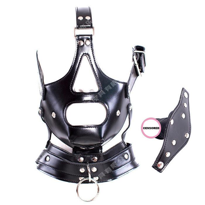 HQ BDSM nastaviteľná maska s rubíkom TT0415 - Erotické pomôcky a príslušenstvo