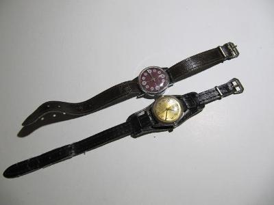 Prim a Zarja - staré náramkové hodinky 
