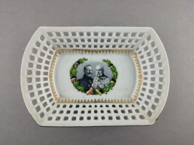 porcelánová miska FJI Franz Josef Vilém 1. sv. válka