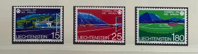 Lichtenštejnsko 1982Mi.799-801kompletní série**MS ve fotbale Španělsko