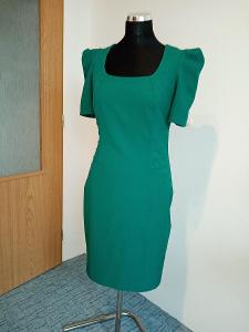 Zelené pouzdrové šaty vel. 38 Orsay