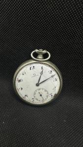 Stříbrné kapesní hodinky Omega, Švýcarsko, 20. léta 20. století