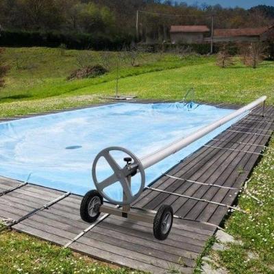 Pojízdný naviják na solární plachtu do bazénu,  hliníkový 