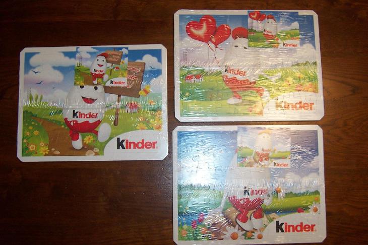 Kinder: maxi puzzle KINDERINO VALENTINO 2014, Itálie - Sběratelství