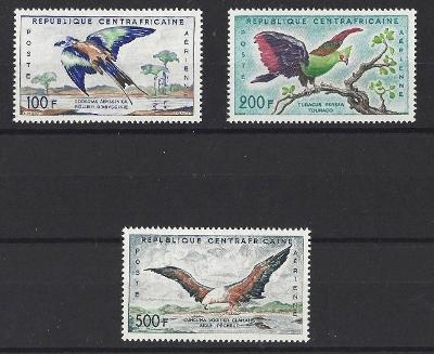 Stredoafrická republika 1960 ** letecké vtáky komplet mi. 12-14 