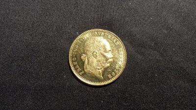 Zlatá mince dukát  F.J.I. 1889