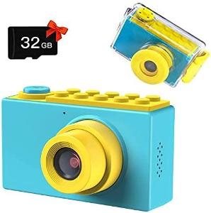 Vodotěsná dětská digitální kamera/fotoaparát a videokamera s HD 1080 
