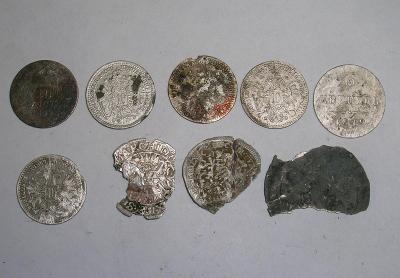 RU stříbrné mince 