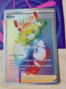 Pokémon karty Klara 217/198 Hyper Rare UPLNĚ NOVÁ a krásný centering