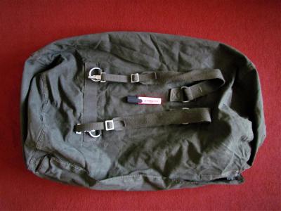 Extra velký německý vojenský batoh - vojenská taška přes rameno
