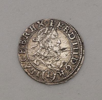 Stříbrný 3 Krejcar 1637 - Ferdinand III.  - Stadler!