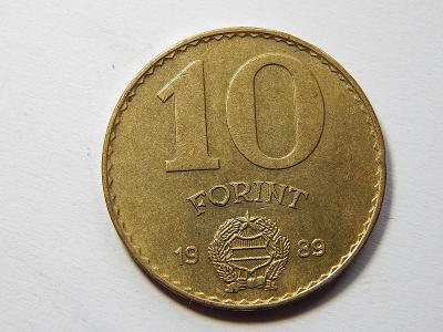 Maďarsko 10 Forint 1989 BP XF č32108 
