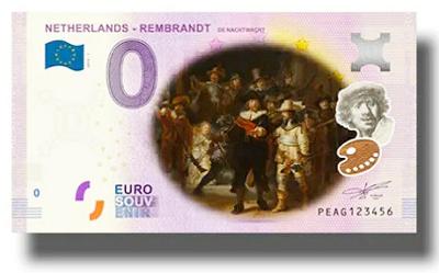 🌟 Rarita 🌟 Rembrandt Color , ART 1)🌟 , nádherný 0 Eurosouvenir 