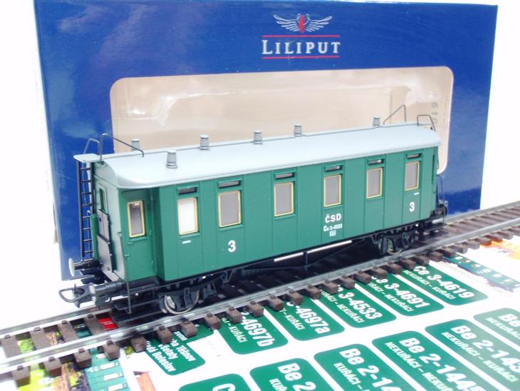 LILIPUT ČSD Osobní vůz Ce3 - Limitovaná série - HO - Nepoužívaný - Modelová železnice