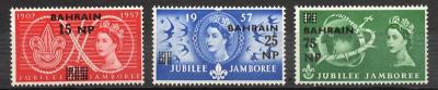 britský Bahrajn 1957 ** Alžbeta Ii skauting komplet mi. 115-117
