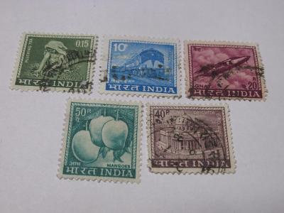 Známky Indie 1968, Život Indie-Stavby, doprava, zemědělství, pošta