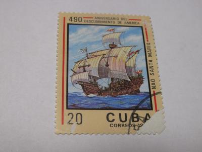 Známky Kuba 1982, Plachetnice Santa Maria, 490.výr. Objevení Ameriky 
