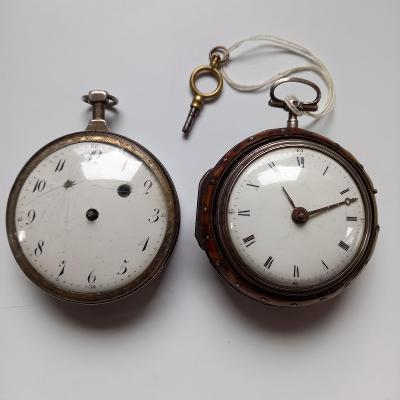 Starožitné kapesní hodinky ŠPINDLOVKY 2 KUSY