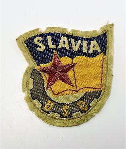 Stará nášivka Dobrovolná sportovní organizace Slavia 1953 – 1956