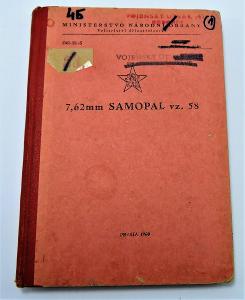 Originál předpis 7,62mm SAMOPAL vz. 58 rok 1960