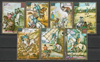 Umění na známkach Guinea Ecuatorial - Don Quijote
