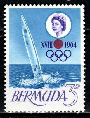 ** BERMUDY: Letní olympiáda TOKIO 1964, kat. 0,40 Mi€