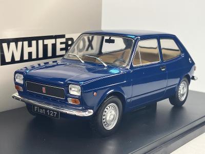 Fiat 127 (1971) tm. modrá  - WhiteBox 1/24 - WB124148