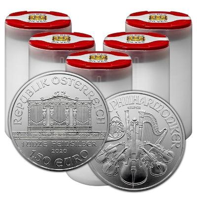 Stříbro -  investiční mince Wiener Philharmoniker 1 oz r.2022 100ks