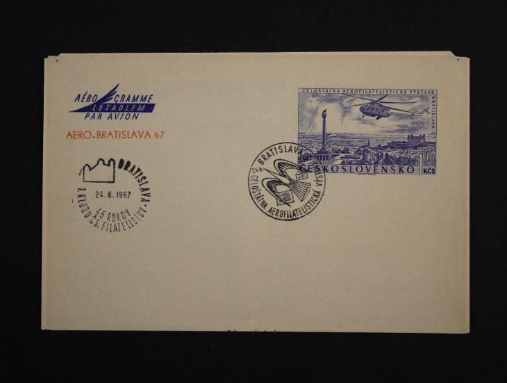 Aerogram CAE3 ČSR 1967 - Filatelie