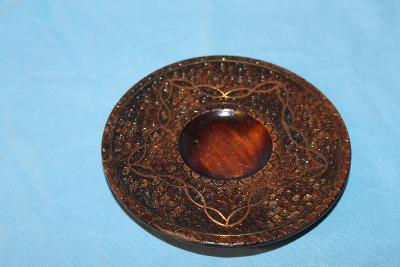 XXX. Dřevěný dekorační talířek 14 cm