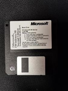 Originální RETRO bootovací disketa W98 Second Edition - funkční