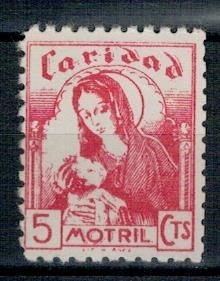 Španělsko Motril 1937 Známky (*) Panna Maria Matky Boží Caridad