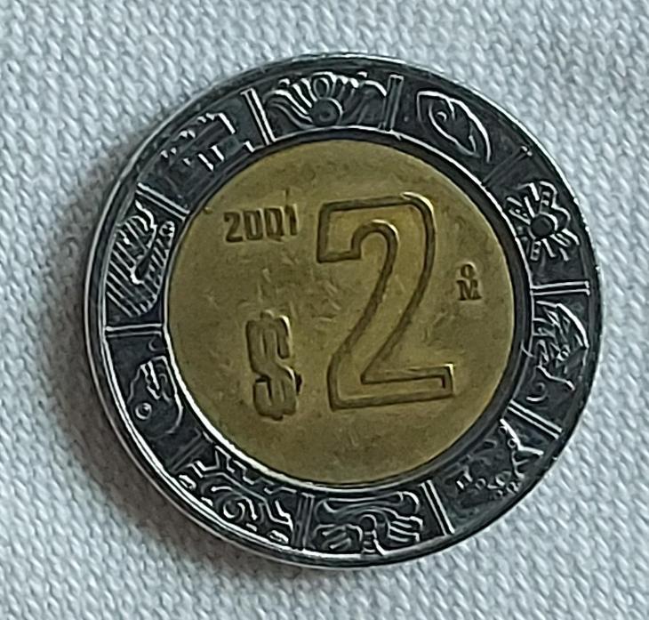 Mexiko 2 pesos 2001 - Numismatika