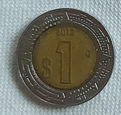 Mexiko 1 peso 2012
