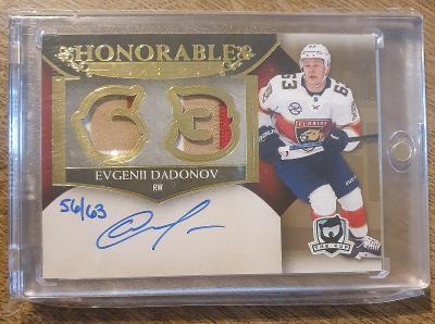Evgenii Dadonov FLORIDA PANTHERS Honorable Numbers jersey AUTO limit63
