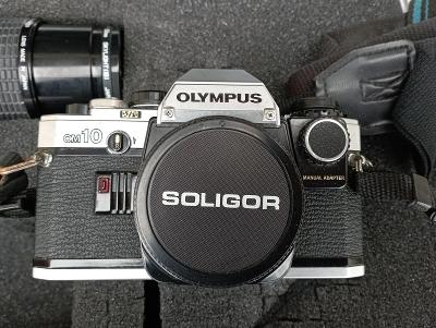 Fotoaparát Olympus OM 10 s objektivy a s kufrem 