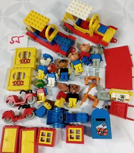 55 LEGO sbírka VINTAGE díly FABULAND Figurky Auta - KG Mix - od 1Kč