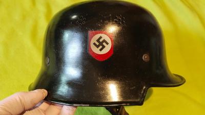 WWII Německo Helma M 34 Policie / Hasiči Originál