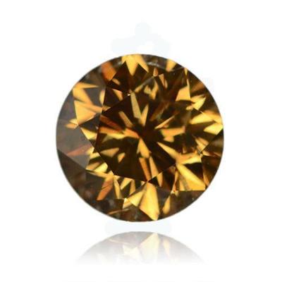 2ks Přírodní Diamant Fancy hnědý/žlutohnědý SI-I2