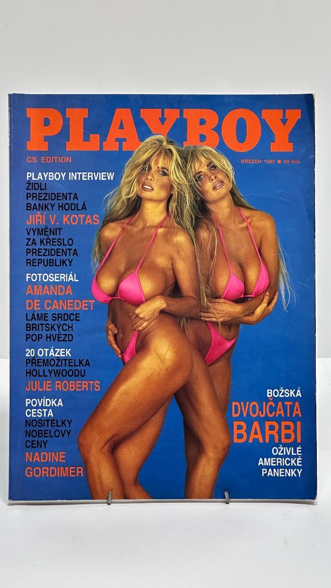 Erotika. Playboy 3/92. Plakát není. Renault 19, Škoda Favorit, Mercede - Erotika