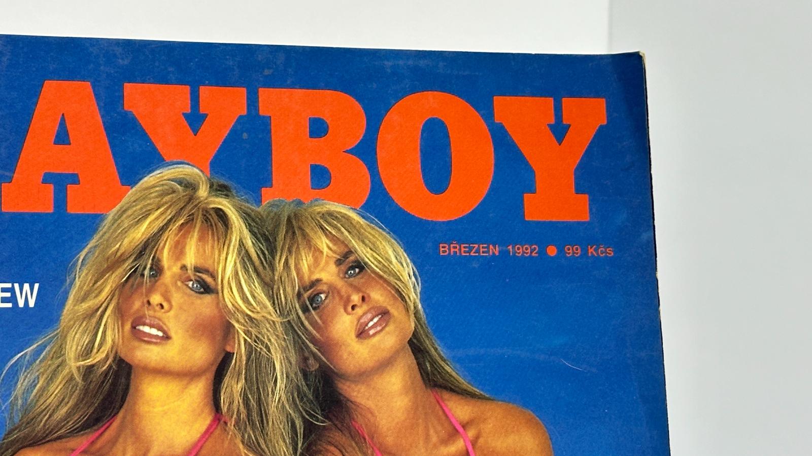 Erotika. Playboy 3/92. Plakát není. Renault 19, Škoda Favorit, Mercede - Erotika
