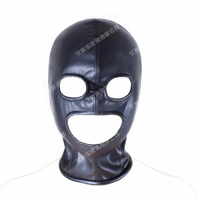BDSM HQ maska s otvory na oči a pusu TT0287