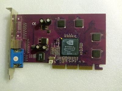 VGA AGP Vintage grafická karta NVidia GeForce4 MX440