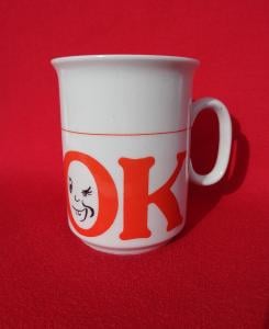 Porcelánový hrnek OK - Epiag Czechoslovakia  