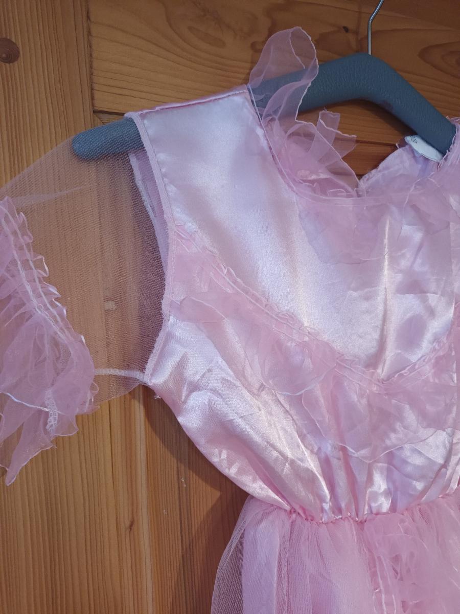 Růžové dívčí kostýmové šaty, velikost 9-11 let - Oblečení pro děti
