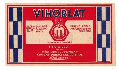 Michalovce - Vihorlat - 12,4x7,2 cm