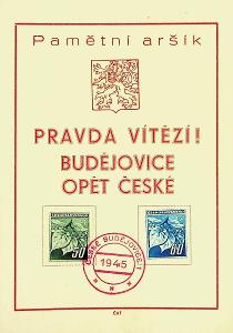 Pamětní lístek České Budějovice