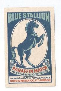 K.č. 5-K-1331b Blue Stallion...-krabičková, dříve k.č. 1387*hladký pap