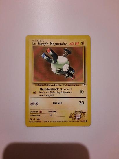Vintage Pokémon trenérská Lt. Surge's Magnemite - Zábava