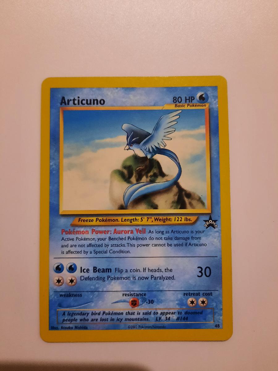 Vintage Pokémon Articuno PROMO 2002 - Zábava